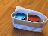 Moon Shot Glass Set - Apollo Spacesuit Connector Dust Plugs
