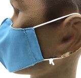Non-Medical Fitted Cotton Mask - BLOCK II - BLUE