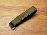 Short NASA watchband - MIL-SPEC Velcro Brand Fastener, OD Green Tape -210