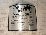 APOLLO 11 LUNAR PLAQUE - 6x8