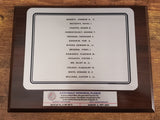 ASTRONAUT MEMORIAL PLAQUE - APOLLO 15 - Wood Base