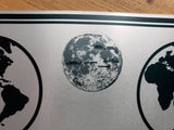 APOLLO 17 LUNAR PLAQUE - 6x7.5
