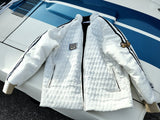 1965 SHELBY/FORD White Quilted Team Jacket - HERITAGE LINE