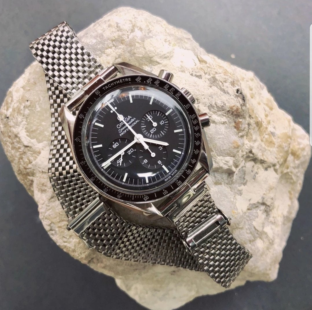Mesh Bracelet Speedmaster Aftermarket Bracelet 20mm Braided