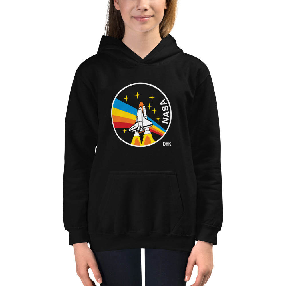 Vintage Nasa Hoodie VINTAGE NASA Hoodie Mens Small Blue White Red