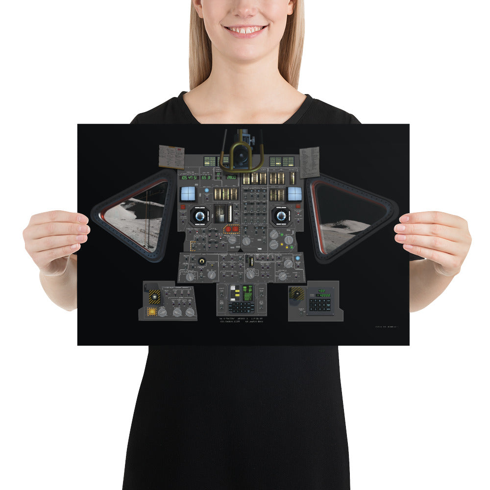 Apollo Lunar Module Cockpit - Glossy Poster – LUNA REPLICAS