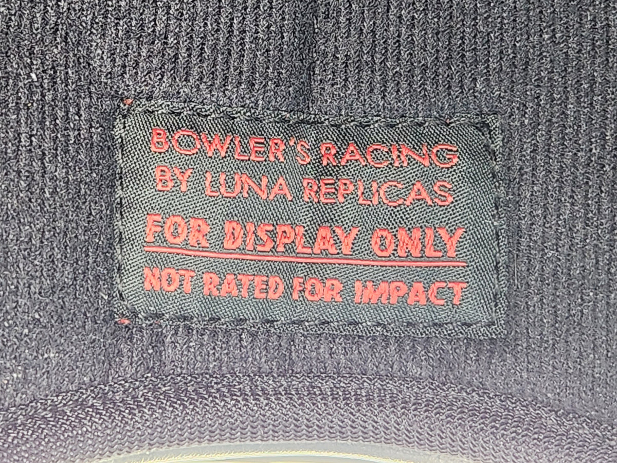 Vintage Racing Helmets IVORY WHITE DISPLAY ONLY LUNA REPLICAS