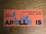Apollo Team Member Bumper Sticker Decals
