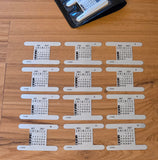 2027 H-Style Wrist Calendar Set