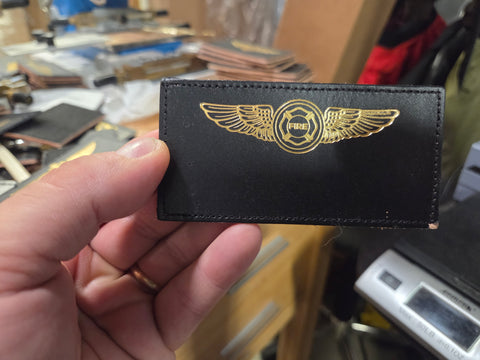 Firefighter Pilot Name Tag & Wings - CUSTOM