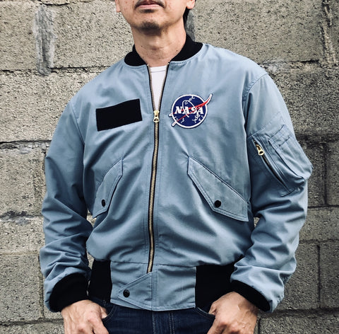 alpha industries nasa astronaut flight suit in color blue