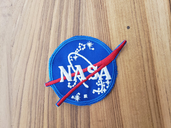 NASA Logo Embroidered Snapback Cap - Royal Blue, One Size Fits Most, Structured High Profile