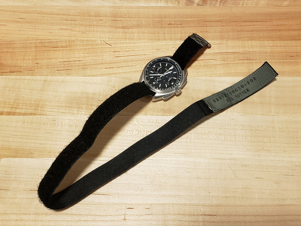 Long NASA watchband - MIL-SPEC - GRAY Tape - 202 – LUNA REPLICAS