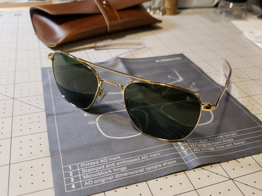 american optical flight goggle 58 AO "Original Pilot" Sunglasses – LUNA REPLICAS