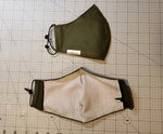 Non-Medical Fitted Cotton Mask - BLOCK II - OLIVE DRAB
