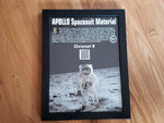 Apollo Spacesuit Chromel Material - Framed