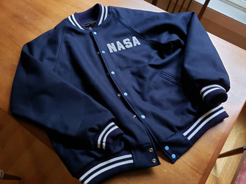 NASA Style PT Warm Up Varsity Jacket