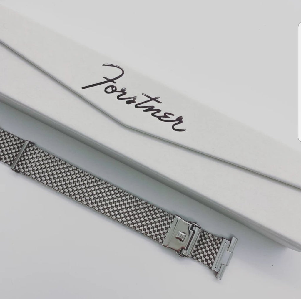 Forstner Komfit JB Mesh Watch Bracelet with Straight Ends Regular
