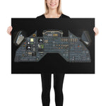 Apollo Command Module Poster - Night Mode & Earthrise