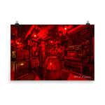 SUBMARINE BECUNA Control Room Red Poster